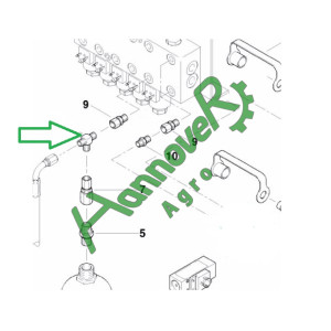 Трійник гідравлічний Kverneland AC688136 (АС688136)